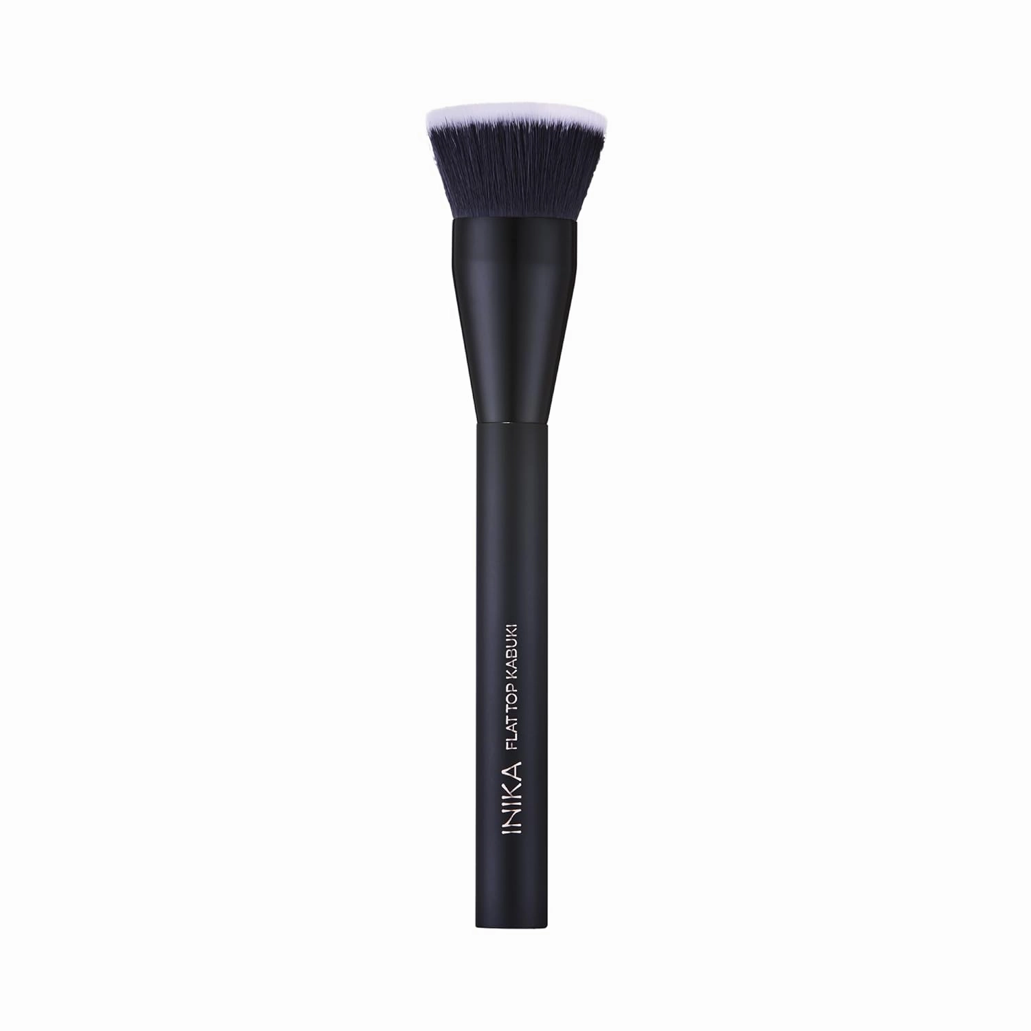 INIKA Flat Top Kabuki Brush | Buff and Press Foundation Powder into Skin for a Flawless Complexion. Vegan Bristles, Sustainable Handle.
