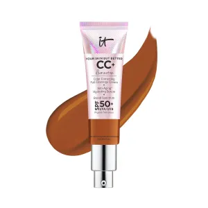 IT Cosmetics CC  Cream Illumination - Full-Coverage Foundation With SPF 50, Color Corrector & Anti-Aging Serum, Formulated With Niacinamide & Hyaluronic Acid, Radiant Finish, 1.08 fl oz
