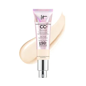 IT Cosmetics Your Skin But Better CC  Cream Illumination - Color Correcting Cream, Full-Coverage Foundation, Hydrating Serum & SPF 50  Sunscreen Radiant Finish 1.08 fl oz