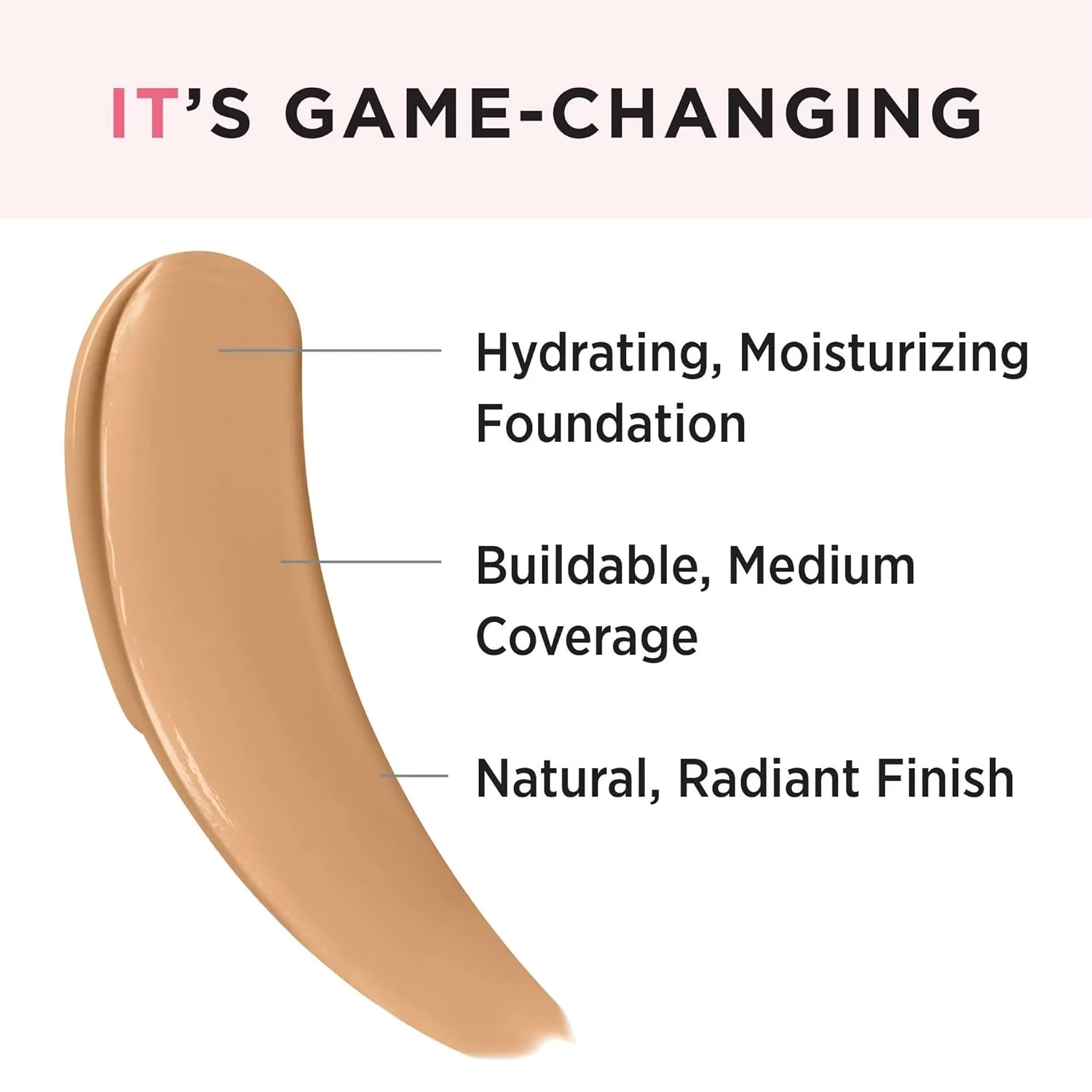 IT Cosmetics Your Skin But Better Foundation   Skincare - Hydrating Medium Buildable Coverage - Minimizes Pores & Imperfections - Natural Radiant Finish - With Hyaluronic Acid - 1.0 fl oz