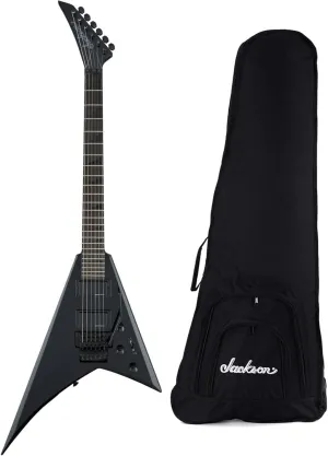 Jackson X Series Rhoads RRX24 6-String Guitar (Right-Handed, Gloss Black) Bundle with Jackson Dinky Economy Gig Bag and Jackson Soloist Nickel-Plated Strings (3 Items)
