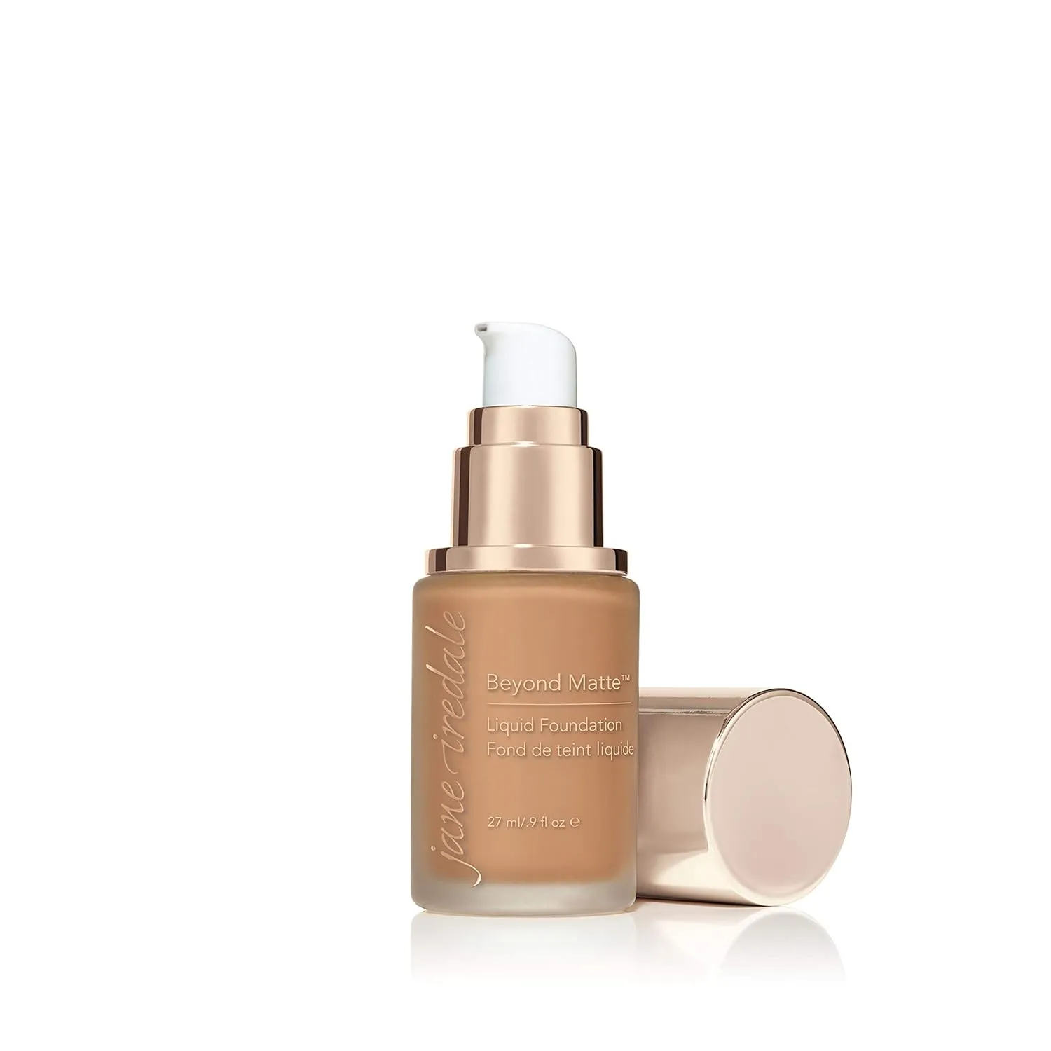 jane iredale Beyond Matte 3-in-1 Liquid Foundation Lightweight, Buildable Coverage with a Semi Matte Finish Vegan, Clean & Cruelty-Free Makeup