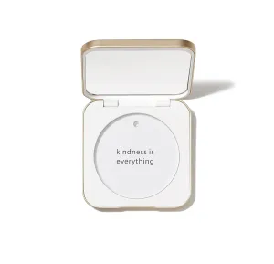 jane iredale Refillable Compact | Aluminum Shell & Magnetic Closure | Interior Mirror for On-The-Go Use | Compatible with all Powder Refills | White
