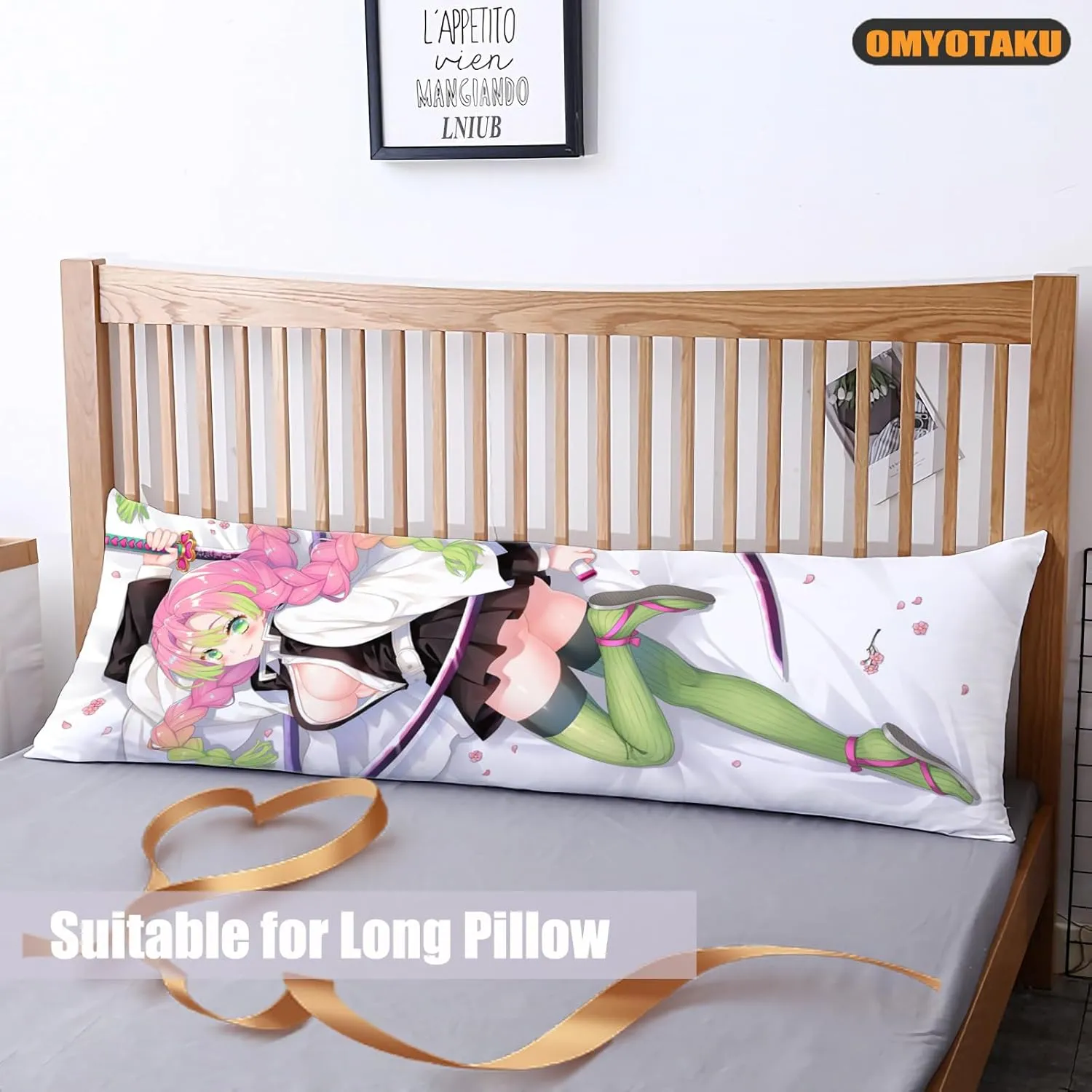 Japanese Anime Girl Hugging Body Pillow Case 19"x59" Female Throw Pillow Cover Comic Dakimakura Case for Otaku Hugging Gift (Color_b)