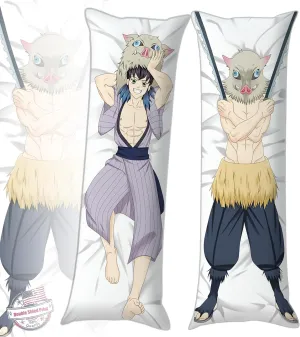 Japanese Anime Hugging Body Pillow Case 19"x59" Male Throw Pillow Cover Comic Dakimakura Case for Otaku Hugging Gift (Color_e)