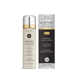 Jerome Alexander MagicMinerals AirTint Tinted Moisturizer AirBrush Spray Light Shade | Tinted Moisturizer Spray with Anti-Aging Ingredients | Bright Medium