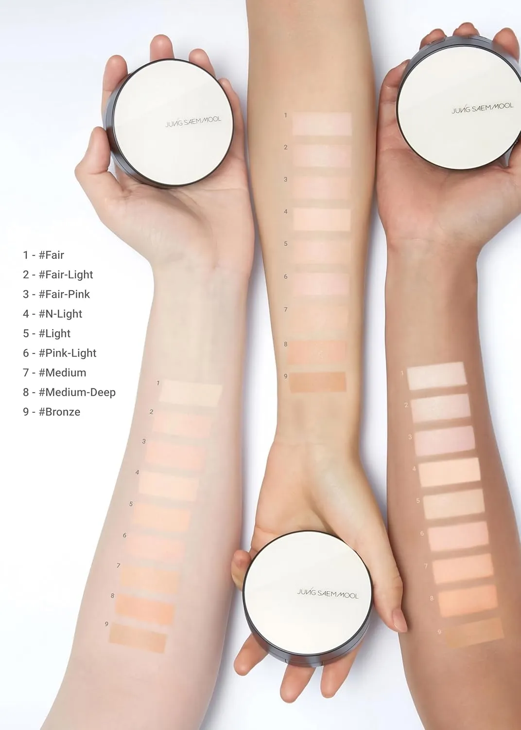 [JUNGSAEMMOOL OFFICIAL] Essential Skin Nuder Cushion (Fair Pink) | Refill Included | Natural Finish | Buildable Coverage | Makeup Artist Brand | Cream Foundation