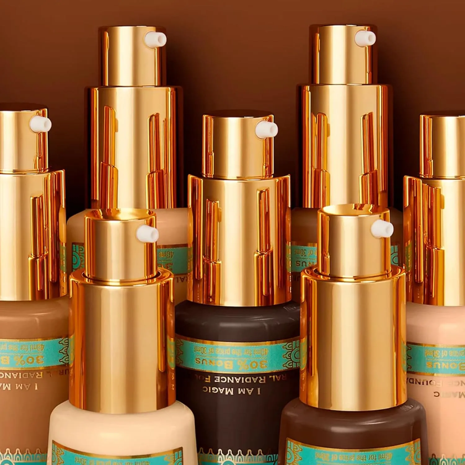 Juvia's Place I Am Magic Natural Radiance Foundation - 520Tangier - Full Coverage Liquid Foundation Makeup for Dry, Mature, Aging, and Combination Skin - Lightweight Longwear Base with Radiant Finish