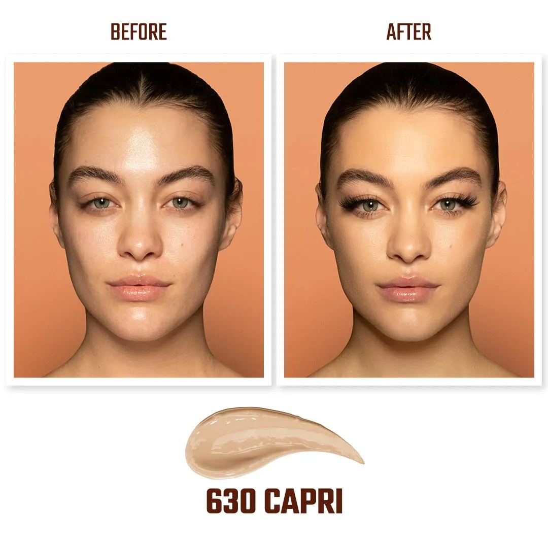 Juvia's Place I Am Magic Velvety Matte Liquid Foundation 630 - Capri - Light w/Neutral, Warm Undertone, Makeup Foundation Full Coverage, Lightweight, Long Wear, Velvety Matte Finish