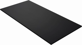 Kaboon Black Table Top Universal, Solid One-Piece Wood Desktop, Universal Wood Countertop, Reversible Melamine Top, Double Desks, Laundry Folding Table, L-Desk,27.5" D x 55" W