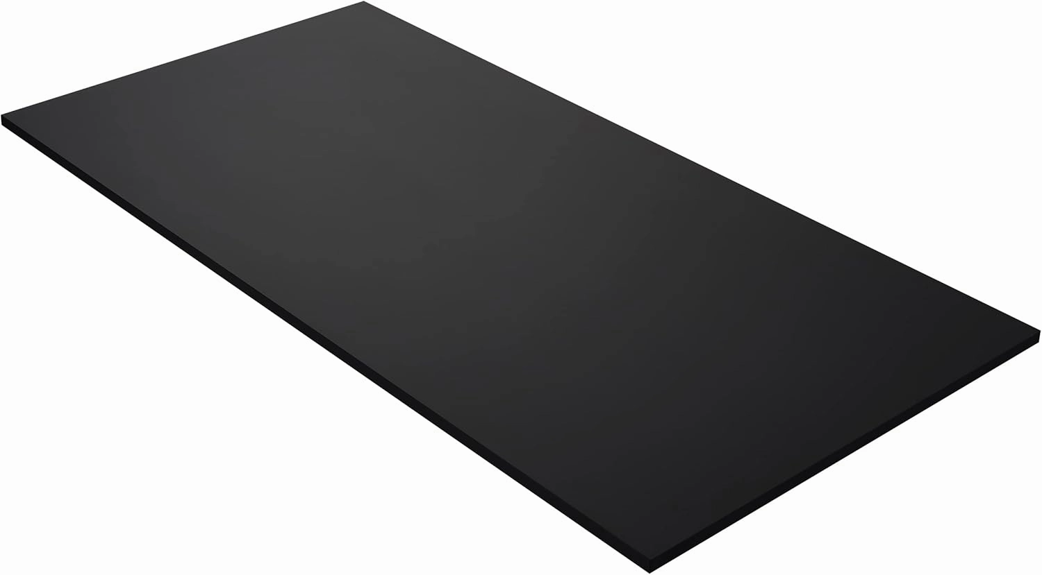 Kaboon Black Table Top Universal, Solid One-Piece Wood Desktop, Universal Wood Countertop, Reversible Melamine Top, Double Desks, Laundry Folding Table, L-Desk,27.5" D x 55" W