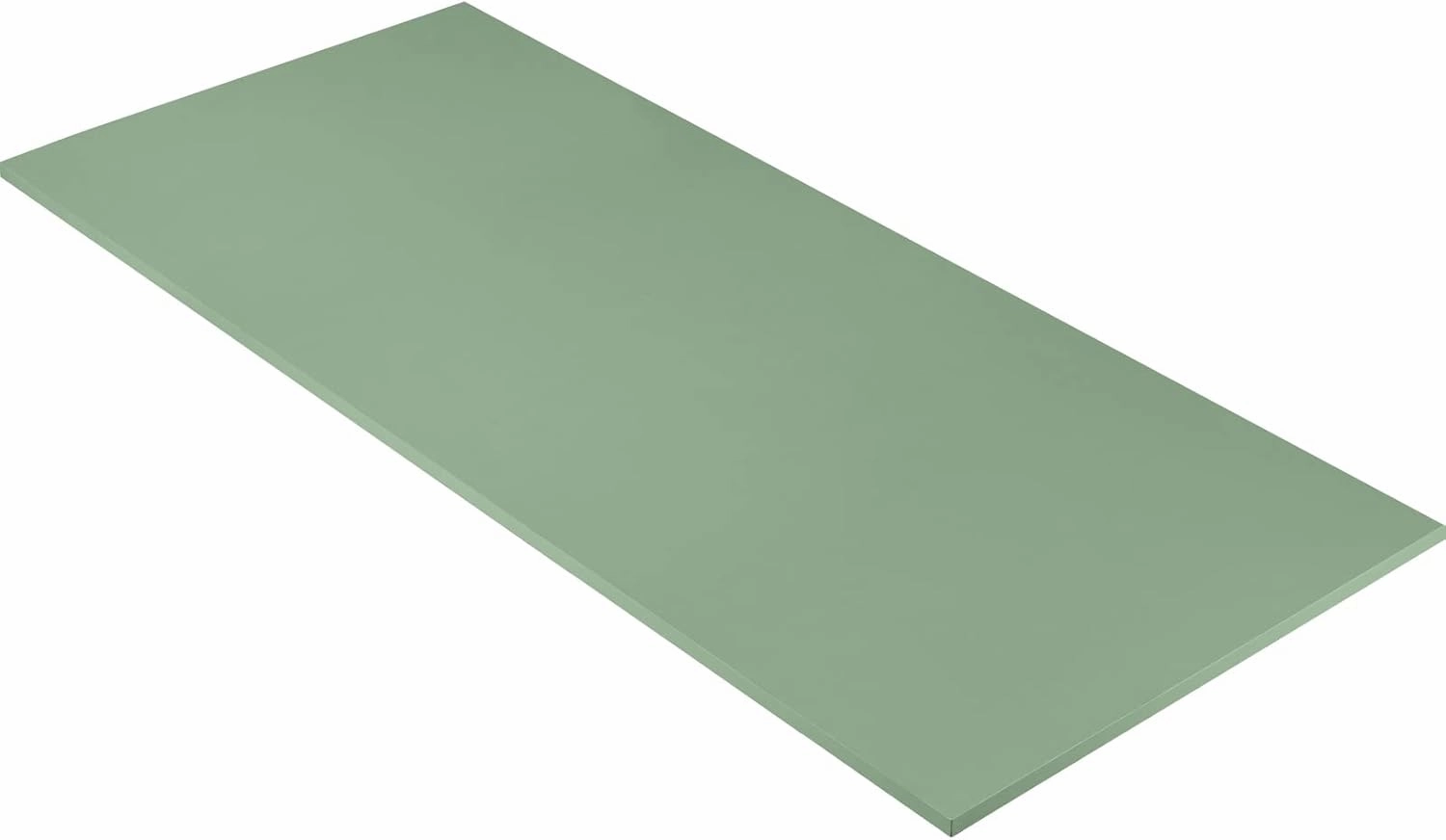 Kaboon Solid Color Table Top 45.67"x23.62", Solid One-Piece Desktop, Reversible Melamine Countertop, Double Desks, L-Desk DIY, Pastel Green