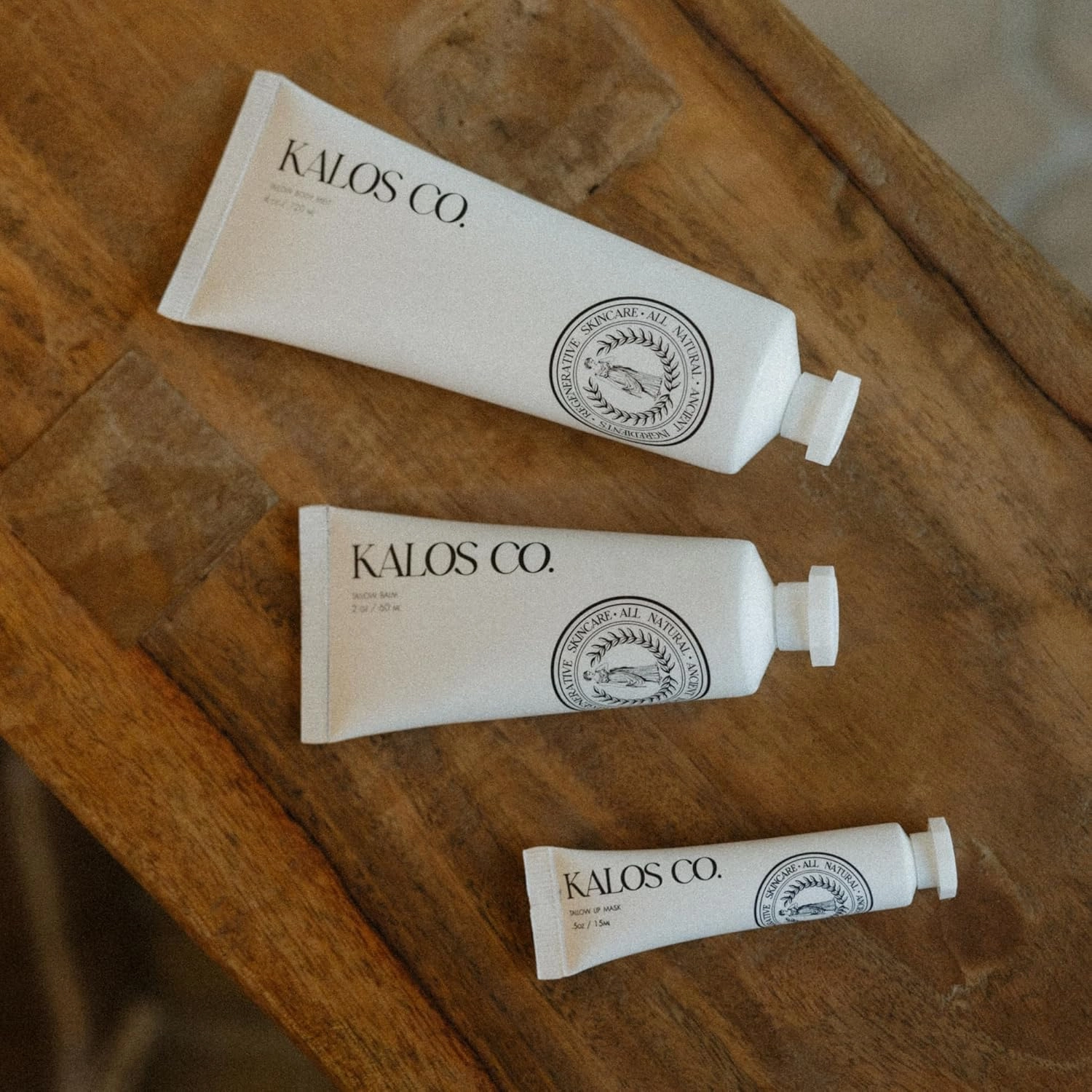KALOS CO Tallow Lip Mask with Grass Fed Beef Tallow for Skin and Lips, Best Lip Balm for severely chapped lips lanolin and tallow balm all natural overnight lip mask (1)