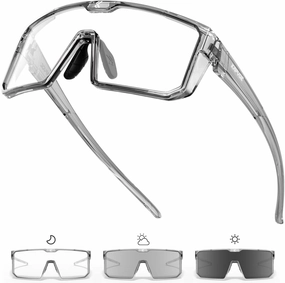 KAPVOE Photochromic Cycling Glasses Men Women Clear Mountain Bike Sunglasses MTB Bicycle Riding Sports Triathlon Running K232