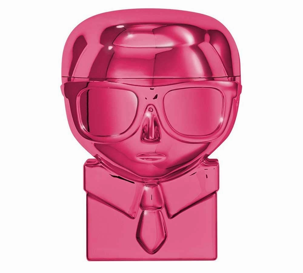Karl Lagerfeld   Modelco Kiss Me Karl Lip Balm! Your Choice of A Silver Or Pink Case! A Limited-Edition Neutral, Creamy Lip Balm! Softens, Smoothes and Hydrates Lips in an Instant! (Pink)