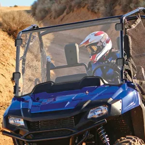 KEMIMOTO Full Front Windshield Compatible with Pioneer 700 700-4 2014-2025, UV Resistant 1/4" Clear Polycarbonate, 95% Light Transmittance, Minor Scratch Resistance, Winscreen Windshield Accessories