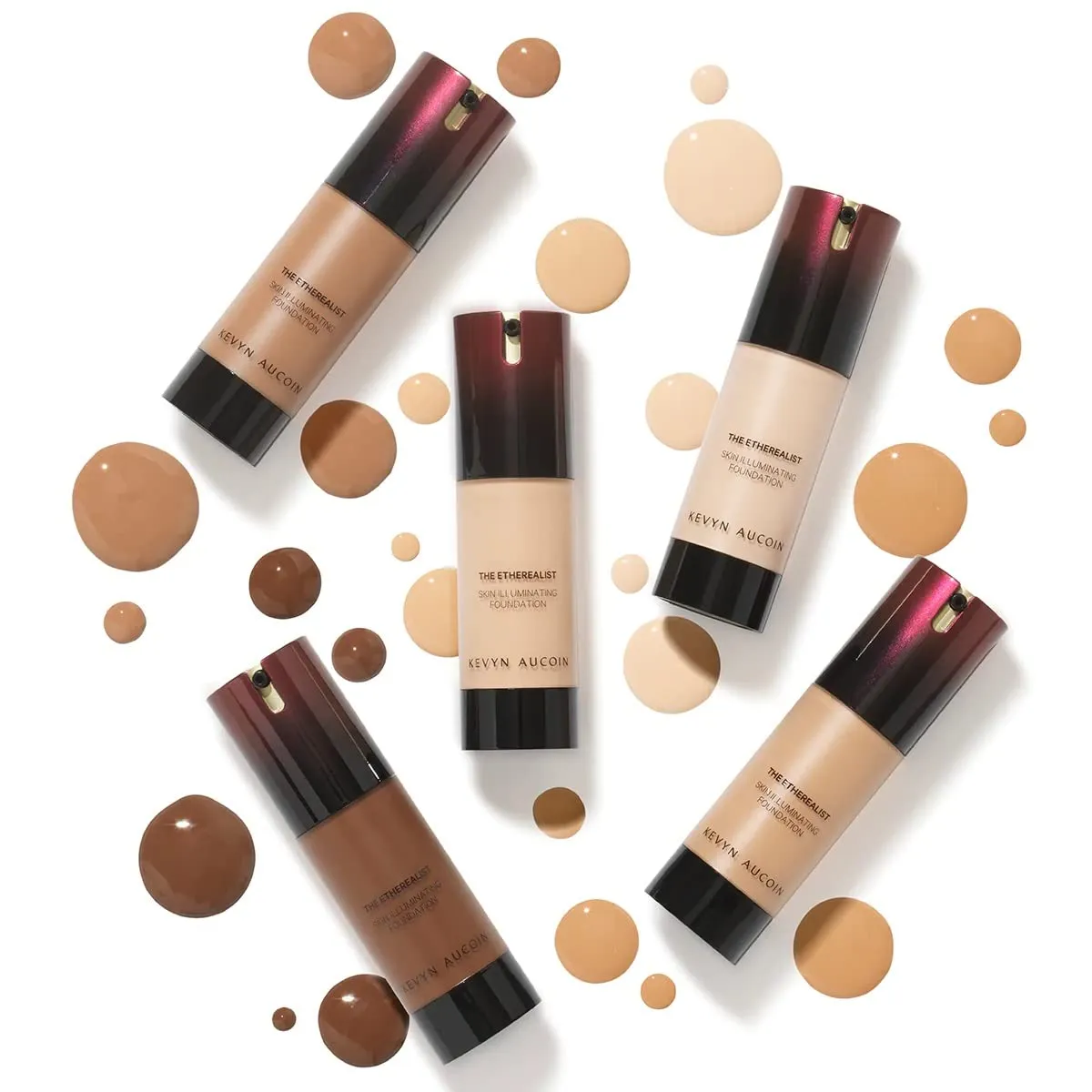 Kevyn Aucoin The Etherealist Skin Illuminating Foundation: Comfortable, shine-free, smooth, moisturize. Medium to full coverage. Makeup artist go to for an even bright natural look.