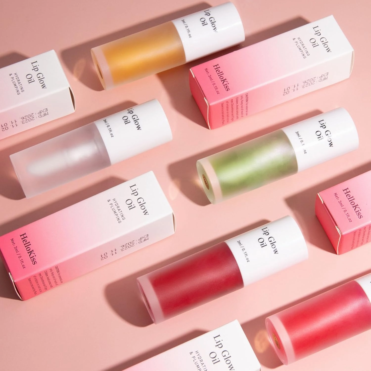 Korean Lip Oil, Fruity Flavor Lip Glow Oil, Big Brush Head Lip Oil, Moisturizing Lip Glow Oil Long Lasting Nourishing Lip Gloss, Lip Gloss with Non-Sticky Formula