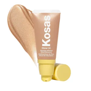 Kosas Glow I.V. Vitamin-Infused Skin Enhancer Face Makeup - Tinted Beauty Highlighter for a Healthy Glow - Radiate