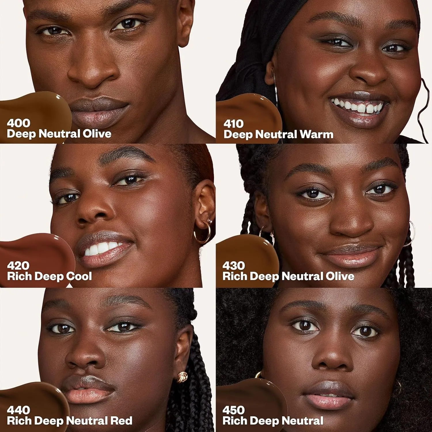 Kosas Revealer Skin-Improving Foundation with SPF 25 Protection - Hydrate, Brighten, Soothe, Plump, Protect Skin - Smoothing Texture, Natural Finish and Clean Formula - Deep Neutral Warm 410