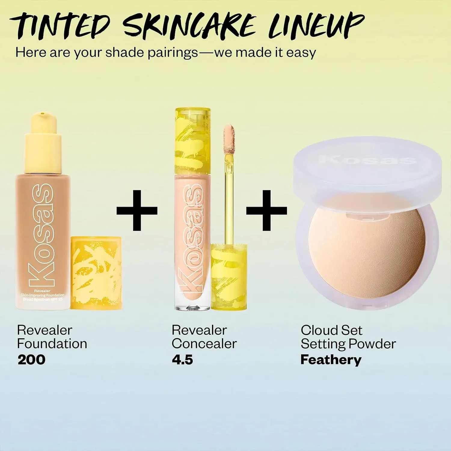 Kosas Revealer Skin-Improving Foundation with SPF 25 Protection - Hydrate, Brighten, Soothe, Plump, Protect Skin -Smoothing Texture, Natural Finish and Clean Formula - Light Medium Neutral 200