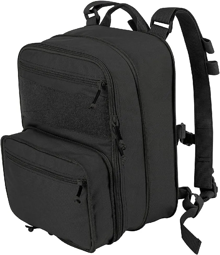 KRYDEX Tactical Expandable Backpack MOLLE Backpack for Travelling Hiking Hunting (BK)