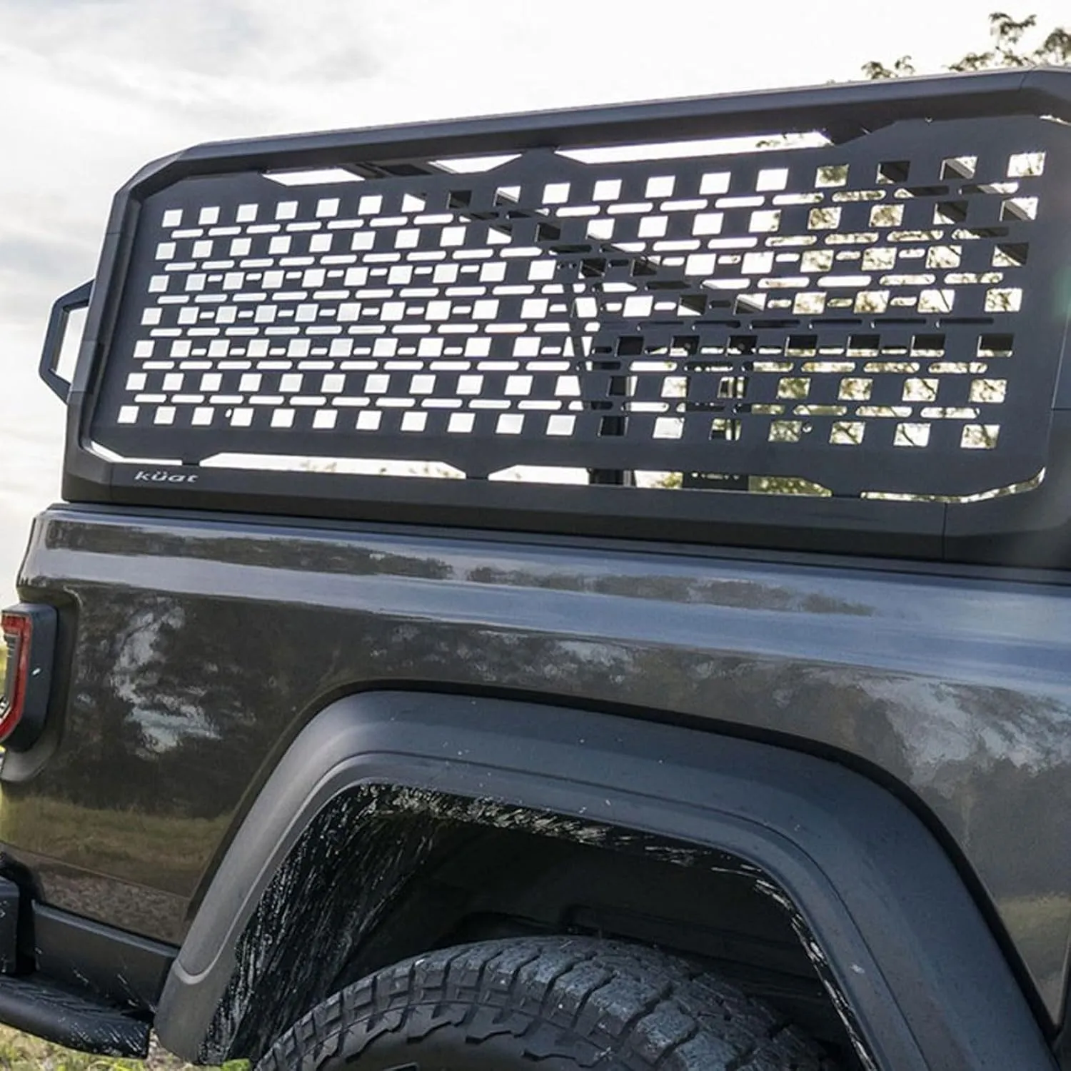 KUAT Ibex Full Height Durable Versatile Aluminum Powder Coated Molle Panel for Additional Accessories | Mounting Hardware Included | AIXMBMS for IBEXA1