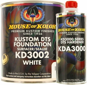 Kustom DTS Foundation White Surfacer Sealer Kit w/Hardener (Gallon)