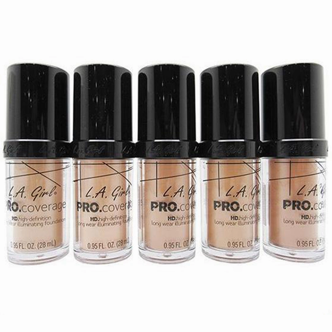 L.A. Girl Pro Coverage HD Foundation Assorted - Wholesale Pack 15 Units (GLM642/43/44/45/46)