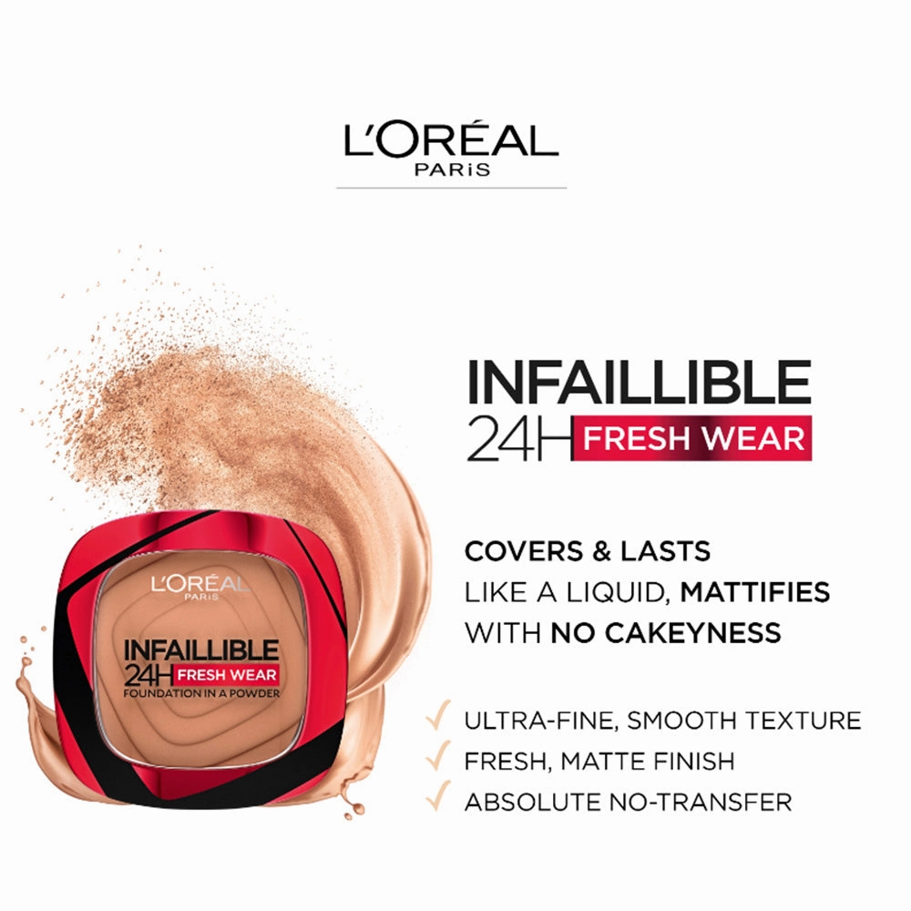 L'Oreal Paris Infallible 24H Fresh Wear Foundation In A Powder 9g