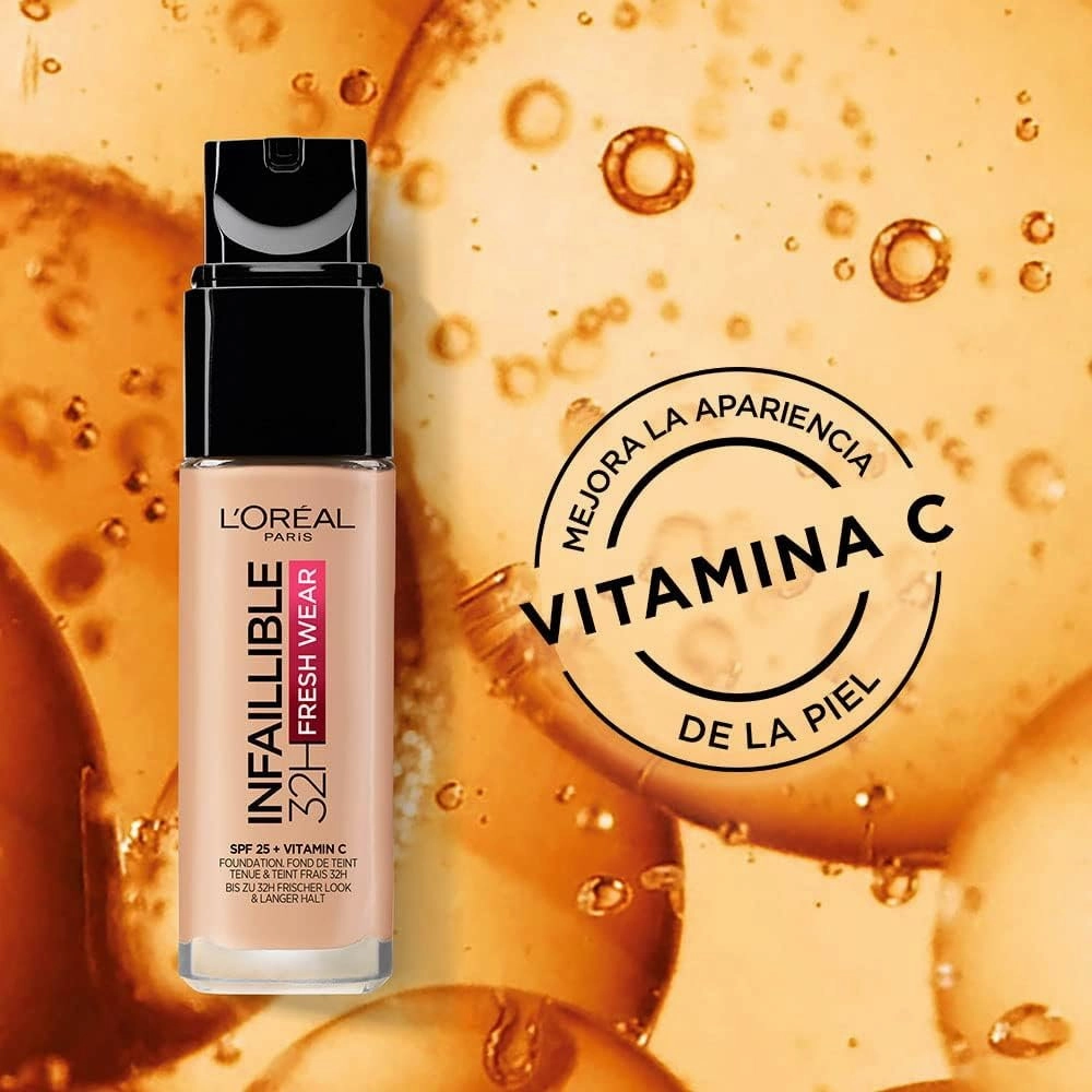 L'Oreal Paris Infallible 32H Fresh Wear Foundation SPF 25 30ml 120 Golden Vanilla