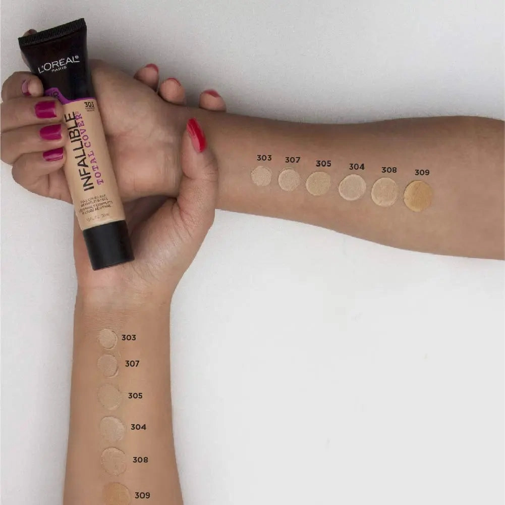 L'Oreal Paris Infallible Total Cover Foundation, Sand Beige, 1 fl; oz.