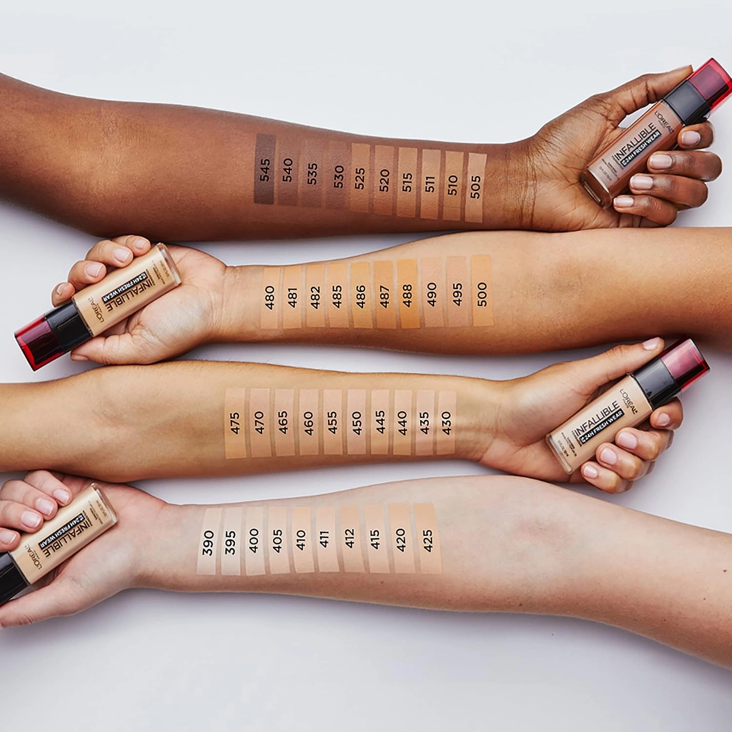L’Oréal Paris Makeup Infallible Up to 24 Hour Fresh Wear Foundation, Radiant Sand, 1 fl; Ounce (Pack of 2)