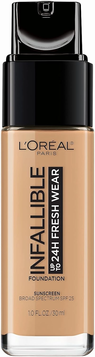 L’Oréal Paris Makeup Infallible Up to 24 Hour Fresh Wear Foundation, Radiant Sand, 1 fl; Ounce (Pack of 2)