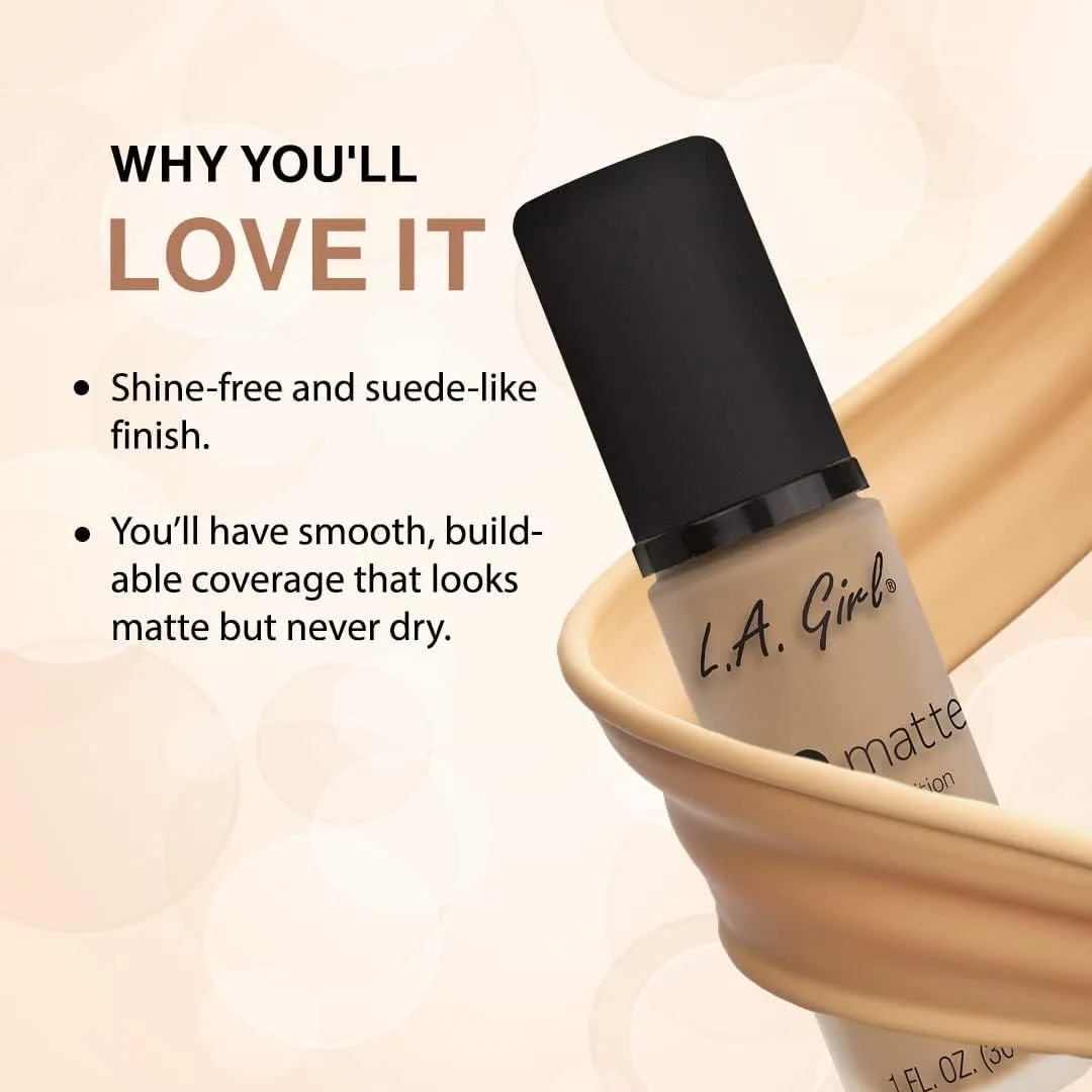 L.A. Girl PRO.Matte Foundation, Bisque GLM672