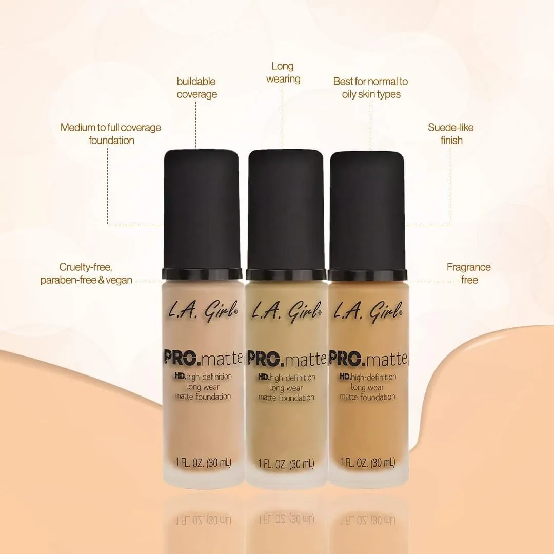 L.A. Girl PRO.Matte Foundation, Bisque GLM672