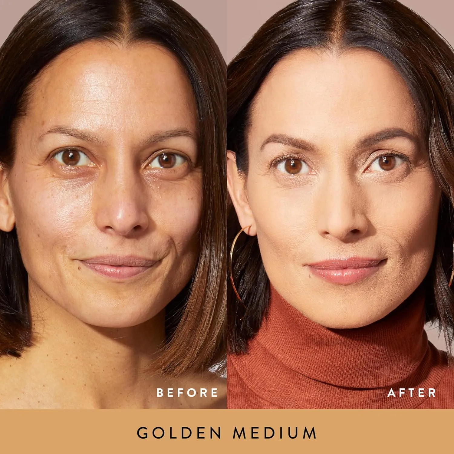 LAURA GELLER NEW YORK Baked Double Take Powder Foundation - Golden Medium - Buildable Medium to Full Coverage - Matte Finish