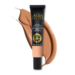 LAURA GELLER NEW YORK Better Than ‘Block Skincare-Infused Serum Foundation with Broad Spectrum SPF 50 , Golden Medium