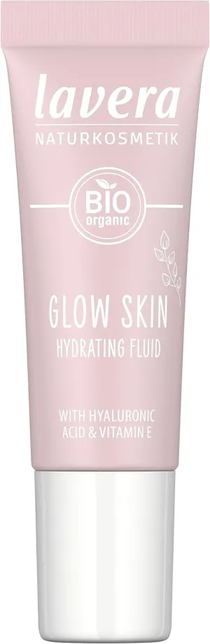 lavera Glow Skin Hydrating Fluid - moisturising - shimmering glow - Natural hyaluronic acid & Vitamin E - VEGAN - 9 ml