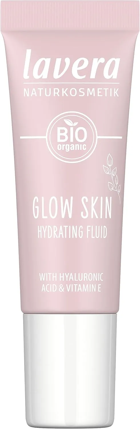 lavera Glow Skin Hydrating Fluid - moisturising - shimmering glow - Natural hyaluronic acid & Vitamin E - VEGAN - 9 ml