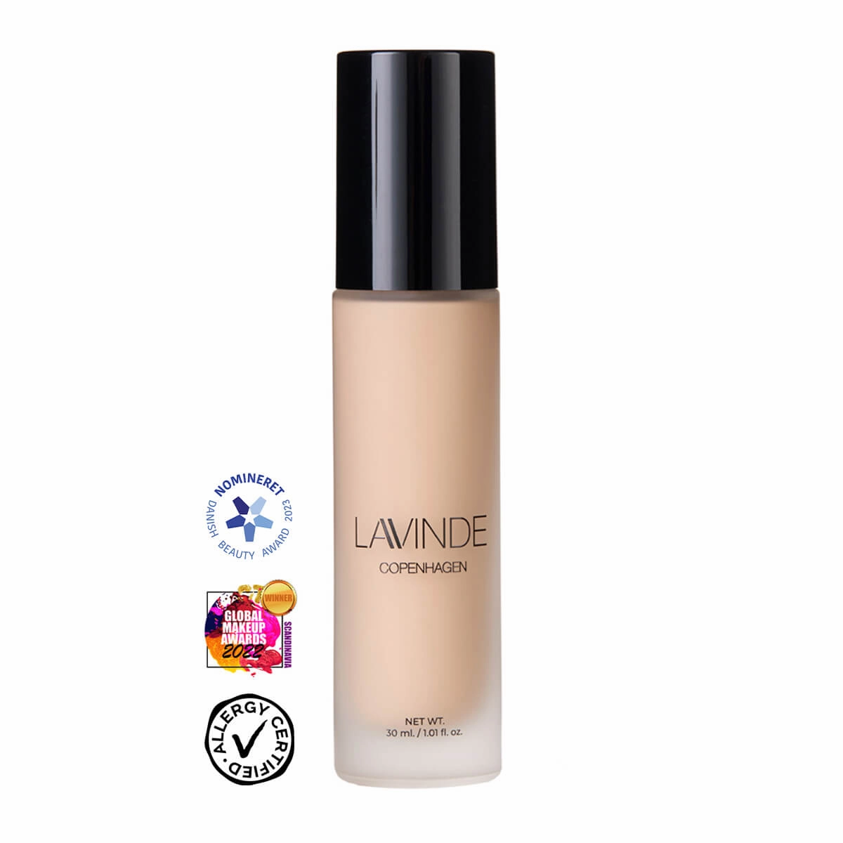 Lavinde Copenhagen NATURAL GLOW Liquid Foundation Sand (203) 30ml