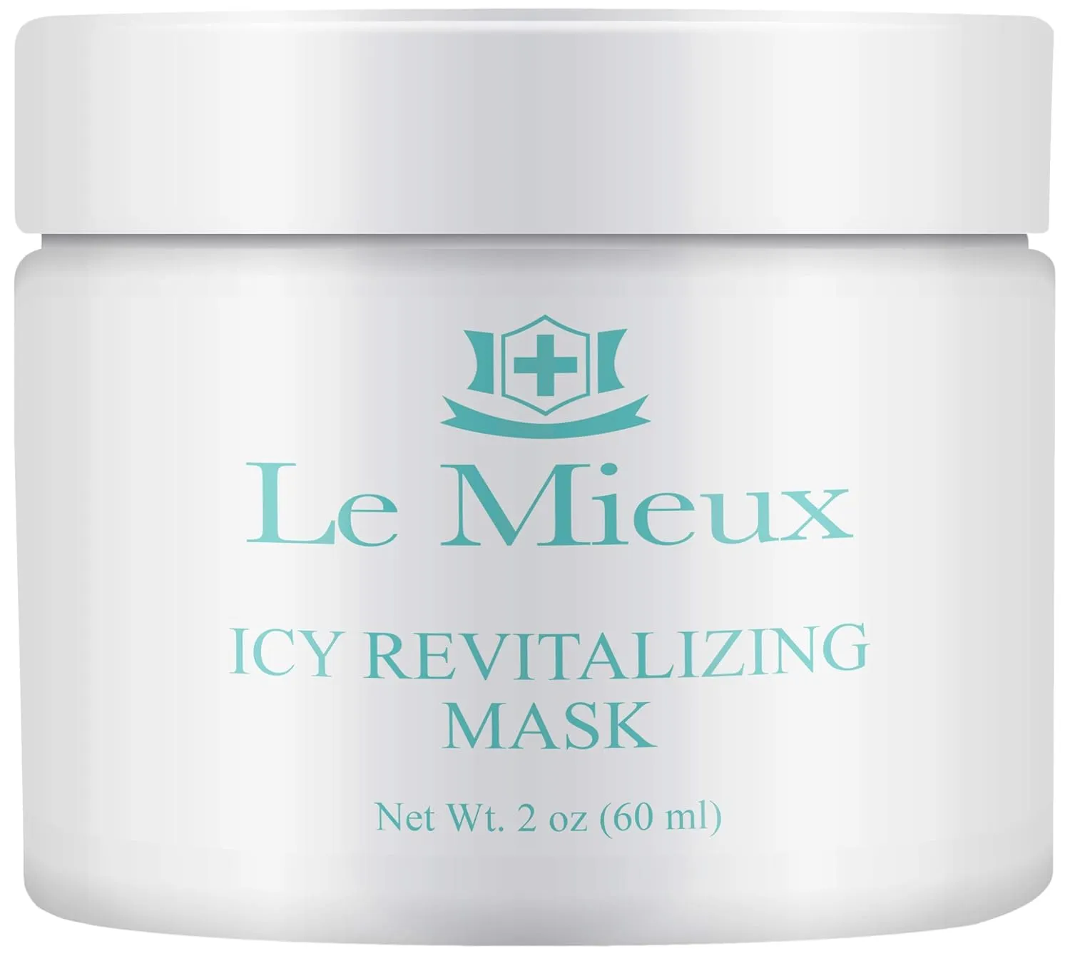 Le Mieux Icy Revitalizing Mask - Cooling, Soothing Clay Face Mask with French Green Clay & Amazon White Clay - Facial Mask for Oily & Blemish Prone Skin (2 oz / 60 ml)