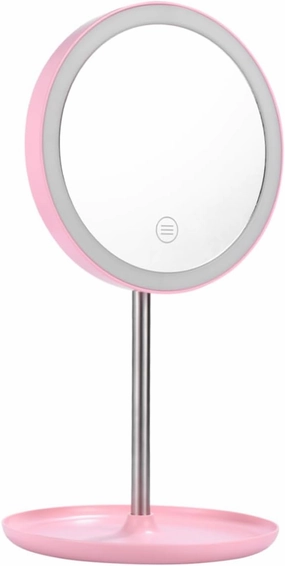 LED Makeup Mirror with USB Rechargeable Light Vanity Mirror for Makeup Skincare Fashion Cosmetic Mirror with High Definition Clarity Present