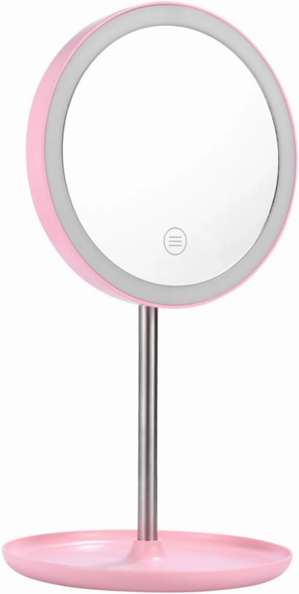 LED Makeup Mirror with USB Rechargeable Light Vanity Mirror for Makeup Skincare Fashion Cosmetic Mirror with High Definition Clarity Present