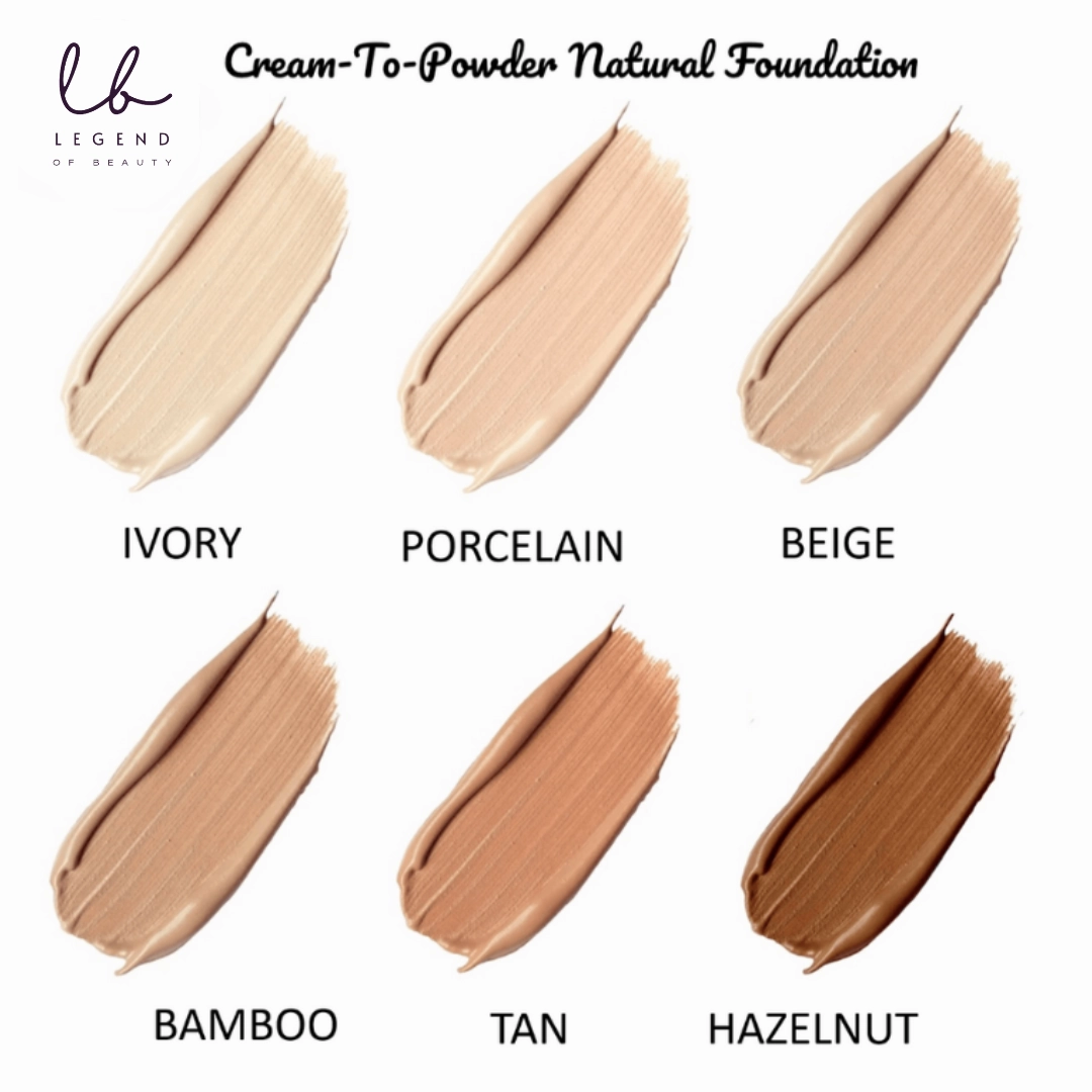 Legend Of Beauty Cream-To-Powder Natural Foundation - Hazelnut