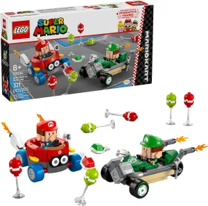 LEGO Super Mario: Mario Kart Baby Mario vs. Baby Luigi - Collectible Toy Building Set for Kids, Boys and Girls, Ages 8  - Nintendo Mario Kart Toy for Fans - Gift Idea for Birthdays - 72034