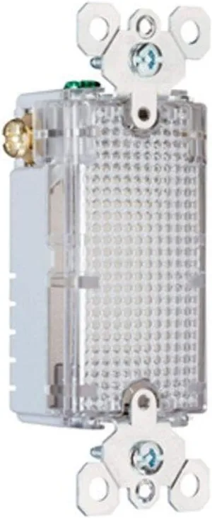 Legrand Pass & Seymour TMHWLLOUVCC Full Hallway Light for Use with Louvered Wall Plate, Clear (1 Count)