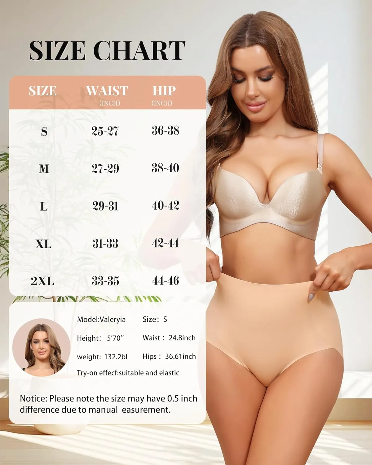 LEVAO Women Tummy Control Underwear, High Waisted Seamless Panties No Show Postpartum Briefs 4 Pack S-XXL