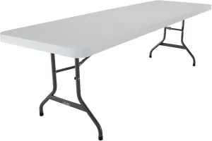 Lifetime 42980 Folding Utility Table , 8 Feet, White Granite, Pack of 4