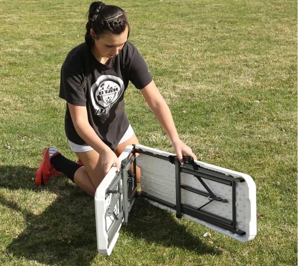Lifetime 80305 Portable Folding Bench, White
